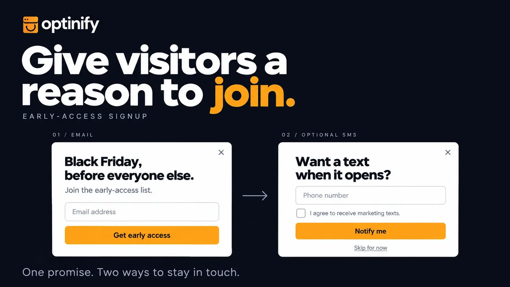 Early access signups